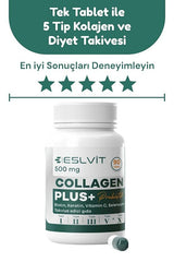 5 - Type Hydrolyzed Collagen - 90 Tablets with Vit C, Zinc, Selenium - TryAladdin