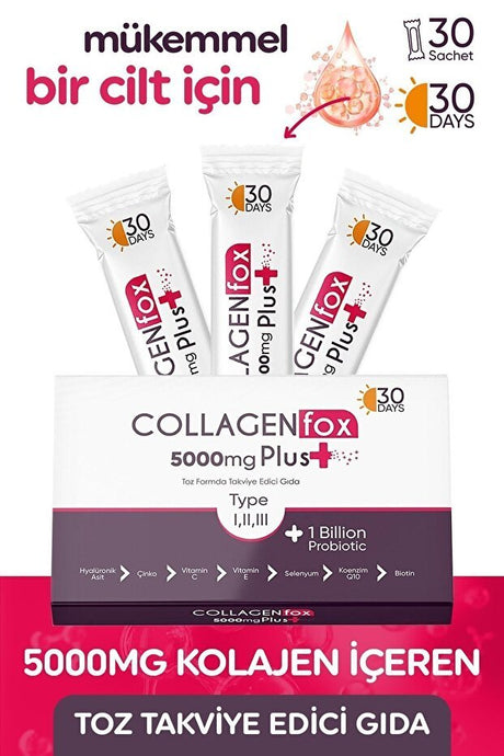 5000mg Collagen Powder Supplement - 30 Sachets for Radiant Skin - TryAladdin