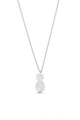 Premium Sterling Silver Pineapple Pendant Necklace