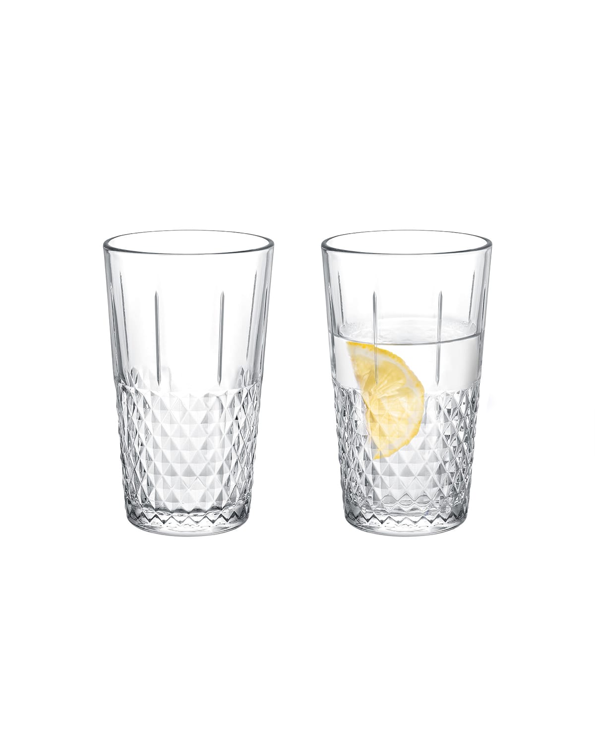Clear Glass 4-Piece Water Tumbler Set - Modern & Versatile