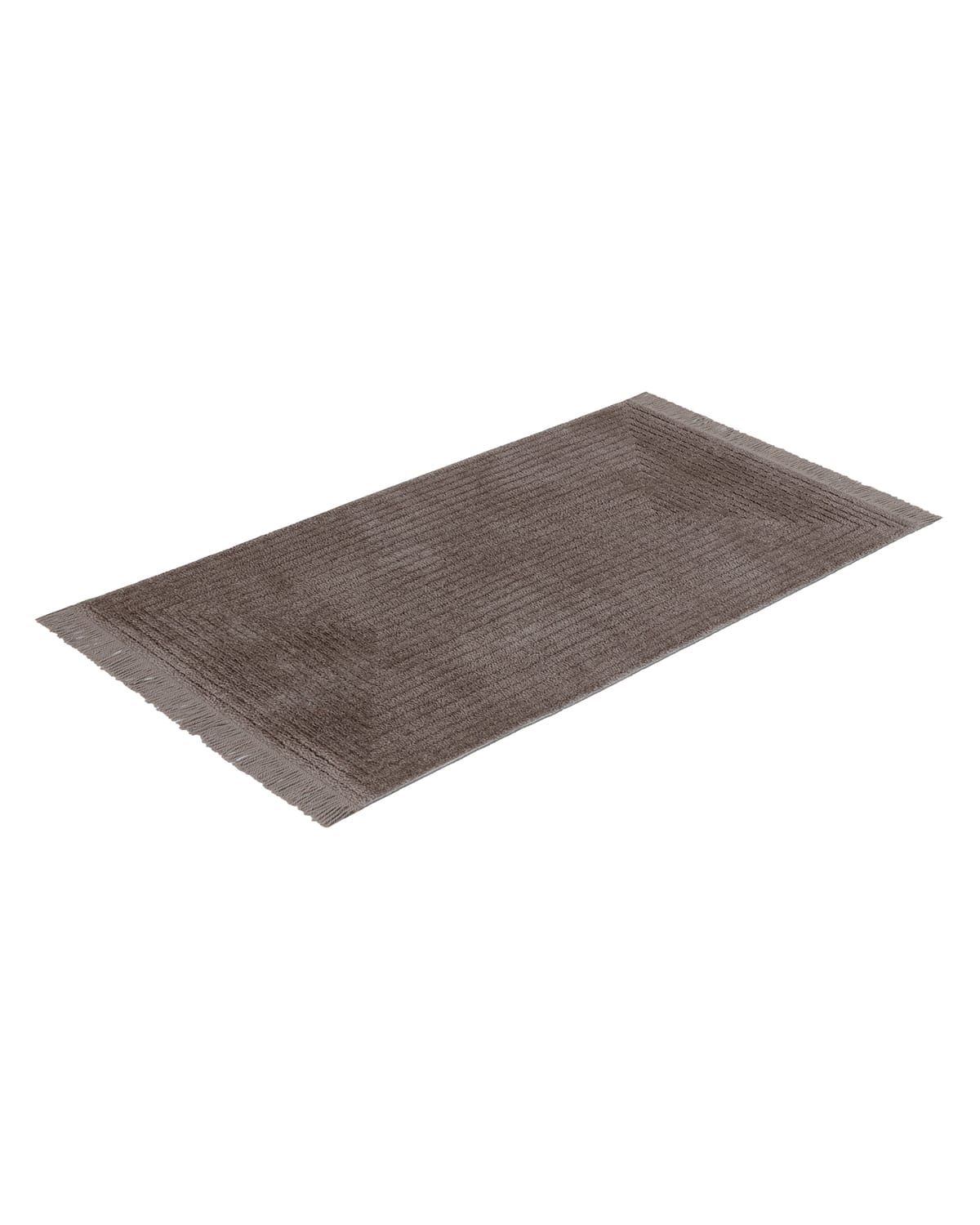 Mink Fringed Area Rug - Soft & Stylish Floor Decor