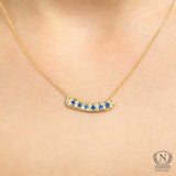 Elegant Sterling Silver Aurora Pendant Necklace with Zircon