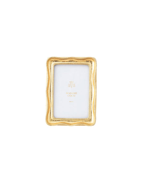 Polyester Photo Frame - Modern Gold Design