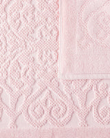 Plush Absorbent Powder Pink Bath Mat Towel