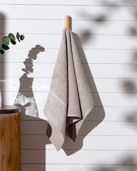 Gauthier Embroidered Face Towel - Soft Absorbent Cotton Hand Towel