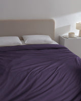 100% Cotton Ranforce Duvet Cover Set - Soft & Breathable Bedding - Purple