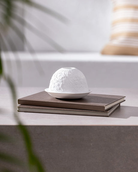 White LED Decorative Candle Holder | Modern Home Accent