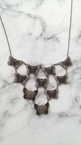 Professional 925 Sterling Silver Ten Butterfly Necklace