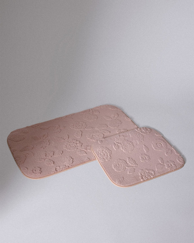 Polyester 2-Piece Bath Mat Set - Ultra-Soft & Absorbent