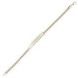 Elegant 925 Sterling Silver Cube Chain Bracelet - Braided Motif
