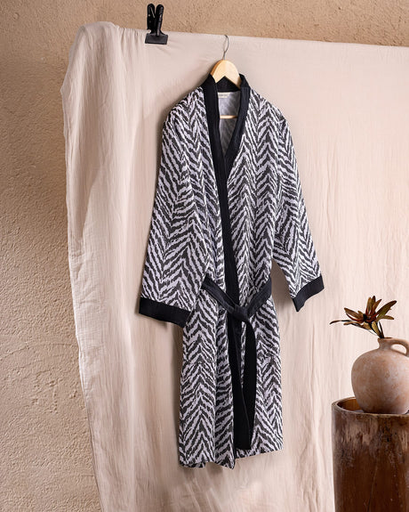 100% Cotton Muslin Bathrobe - Natural Comfort