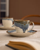 High-Quality Porcelain Coffee Cup Set - Elegant Tableware for Six