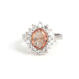 Professional 925 Sterling Silver Oval Zultanite Halo Ring