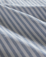 Cotton Blend King Size Duvet Cover Set - Ruffled Yarn Dyed