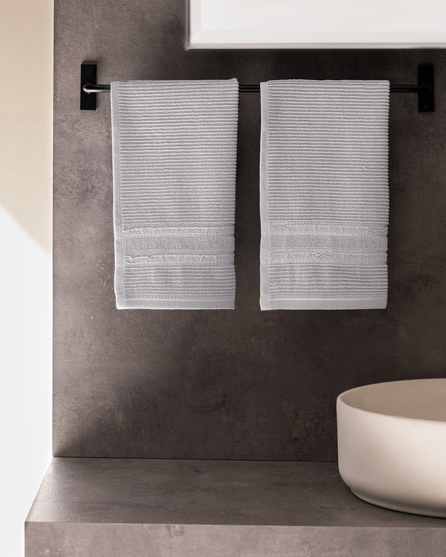 100% Cotton 2-Piece Hand Towel Set - Luxury Collection
