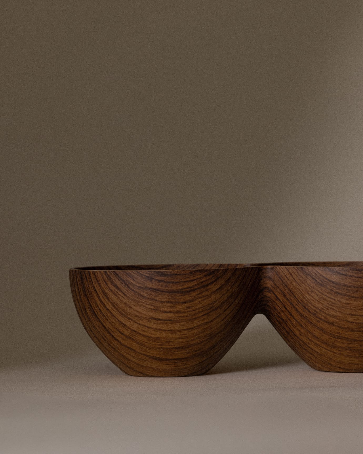 Plastic Dual-Compartment Snack Bowl - Oslo Antibacterial Design