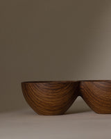 Plastic Dual-Compartment Snack Bowl - Oslo Antibacterial Design