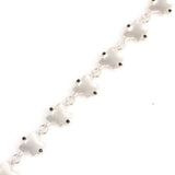 925 Sterling Silver Zircon Butterfly Row Bracelet