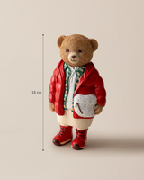Decorative Moulin Figurine - Red Beige Home Accent Ornament