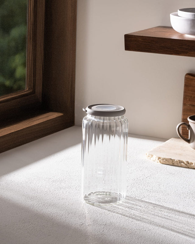 Borosilicate Glass Food Storage Jar - 960 ml Airtight Container