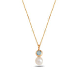 Colorful Gemstone Pendant Necklace - Timeless Rainbow Design