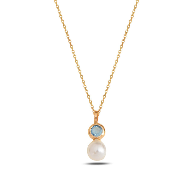 Colorful Gemstone Pendant Necklace - Timeless Rainbow Design