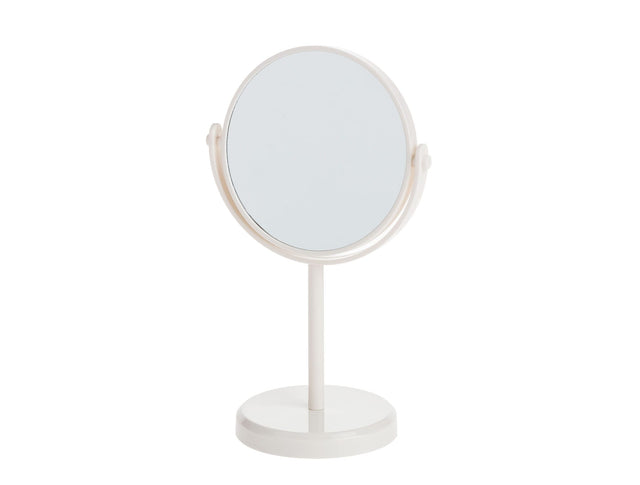 Plastic Standing Double-Sided Mirror - Dual Magnification