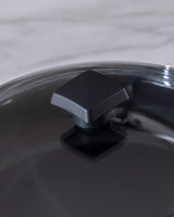 Titanium Non-Stick Shallow Casserole Pot, Black, 26 cm