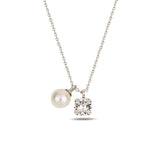 Freshwater Pearl Solitaire Necklace - Elegant Pendant