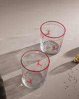 Clear Glass 4-Piece Water Glass Set - Boule de Neige Style