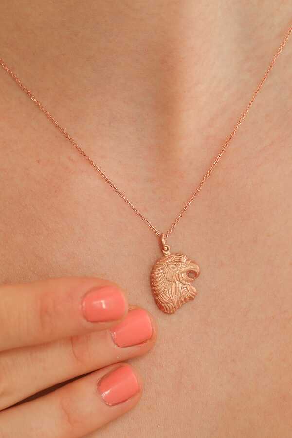 925 Sterling Silver Men's Necklace - Eagle Head Design