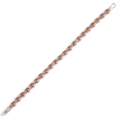 Elegant 925 Sterling Silver Zultanite Teardrop Tennis Bracelet