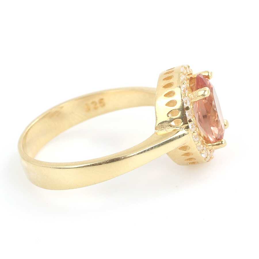 925 Sterling Silver Oval Zultanite Ring with Color-Changing Gemstone