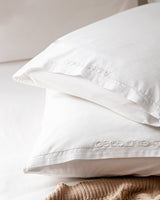 100 Percent Cotton Pillowcase - Soft & Breathable White Beige