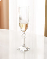 Clear Glass 4-Piece Champagne Flute Set - Sophisticated Style