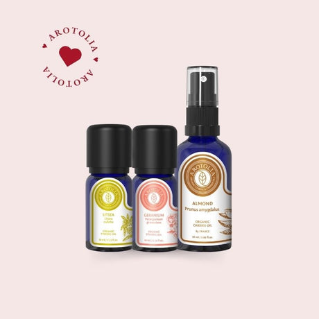 Romantic Couples Massage Oil & Candle Gift Set