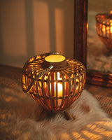 Clara Bamboo Decorative Lantern - Indoor Outdoor Accent