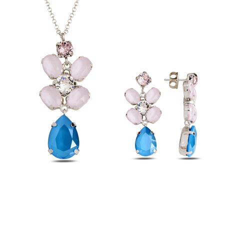 Clear Stone Chandelier Earrings - Dazzling Voluminous Style