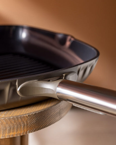 16 cm Nonstick Grill Pan Skillet - Brown