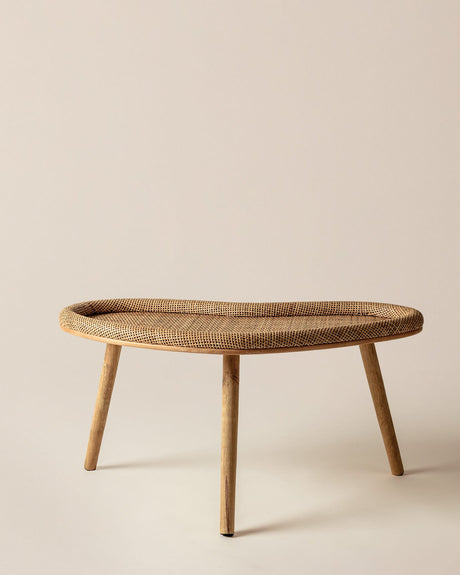 Perla Natural Finish Accent Side Table