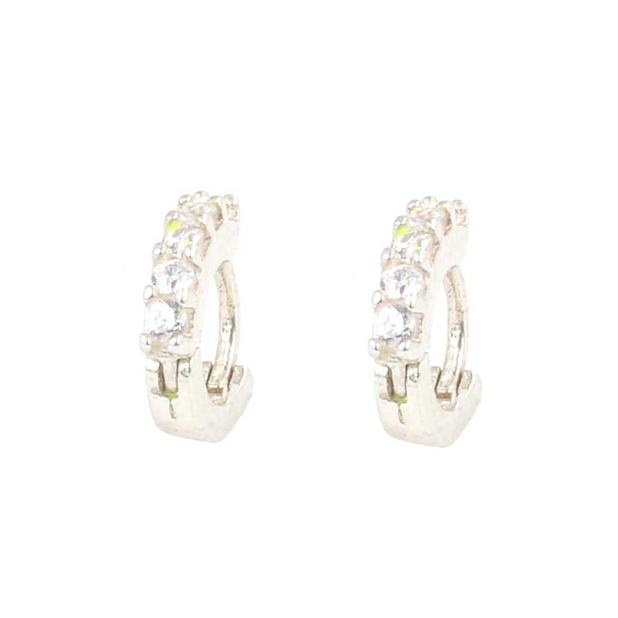 Premium Sterling Silver Five Stone Cartilage Earring