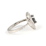 Premium Sterling Silver Heart Garnet Ring
