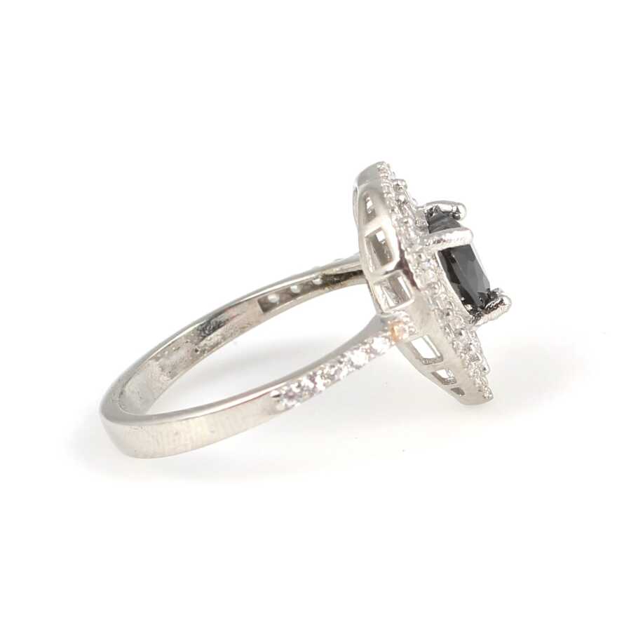 Premium Sterling Silver Heart Garnet Ring