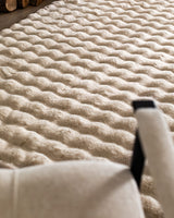 Beige Polyester Area Rug - 4x6 ft (120x180 cm)