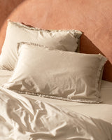 King Size Tasseled Duvet Cover Set - Elegant Bedding Collection