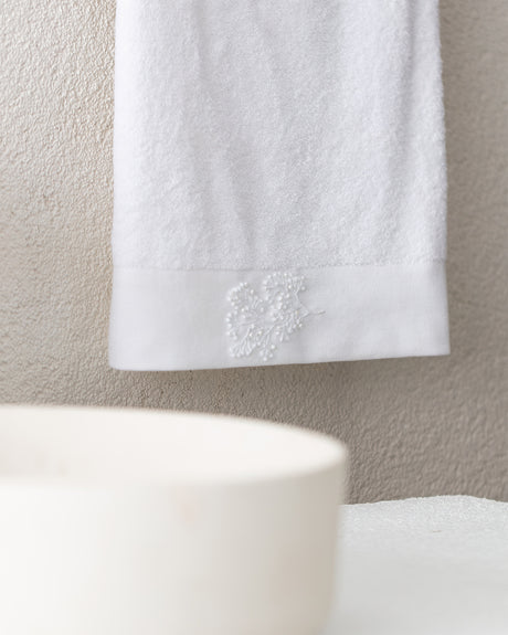100% Cotton Hand Towel - Berly Embroidered Design