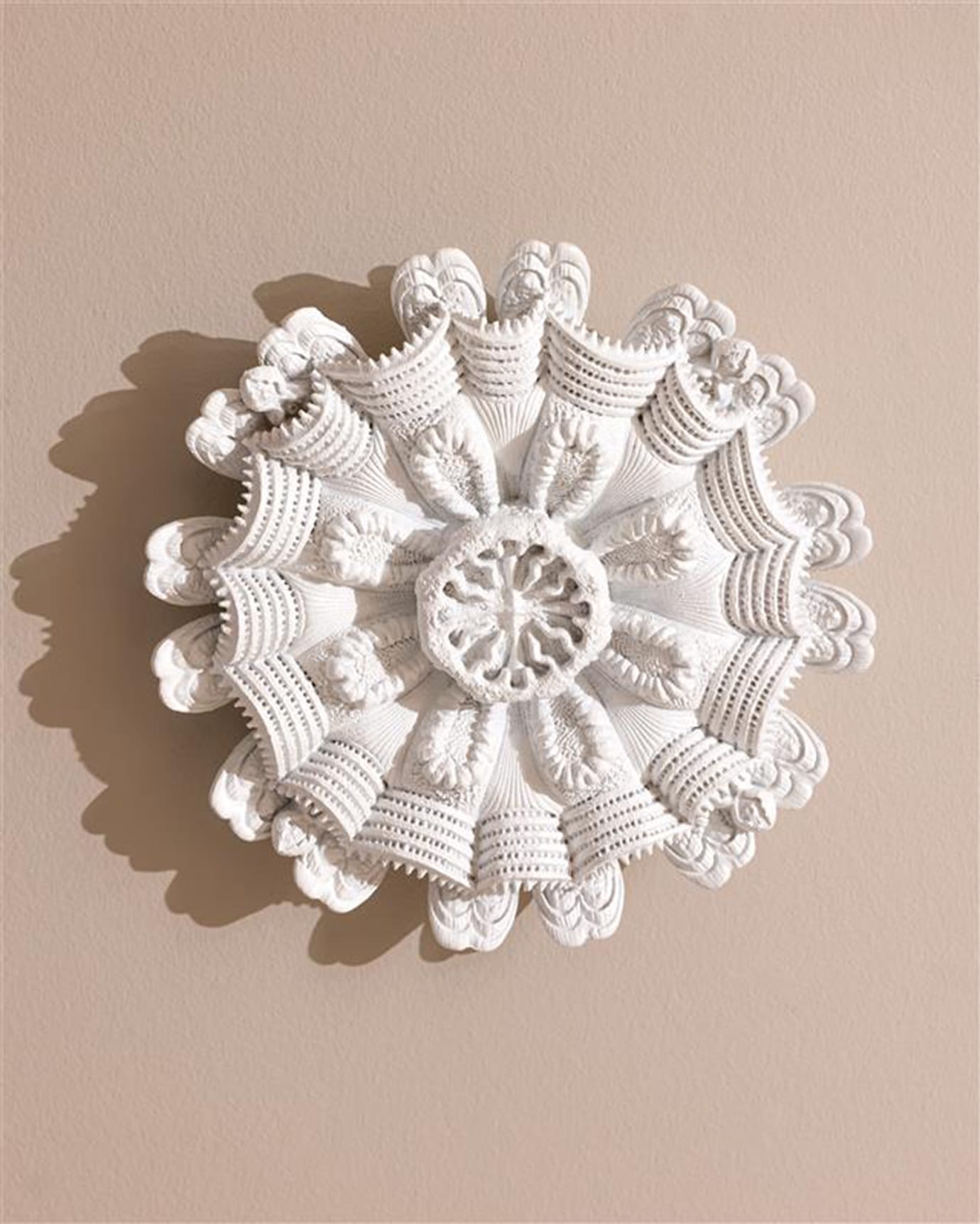Resin Wall Decor - Elegant Sculptural Accent