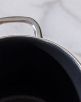 18 cm Titanium Enamel Deep Cooking Pot, Mustard