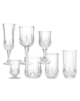 Elegant Soda Glass 42-Piece Drinkware Set - Audrey Collection