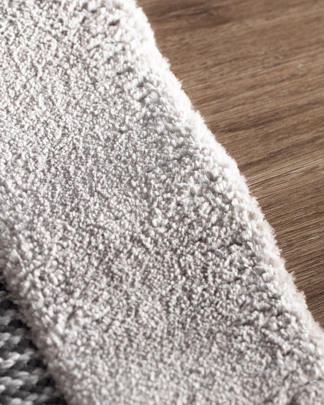 Gray Polyester and Polypropylene Runner Rug - 80x300 cm